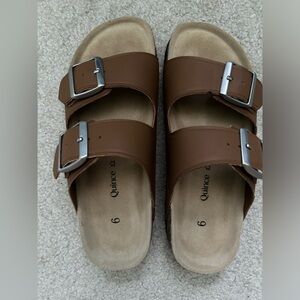 Quince Sandals Brown Size 6